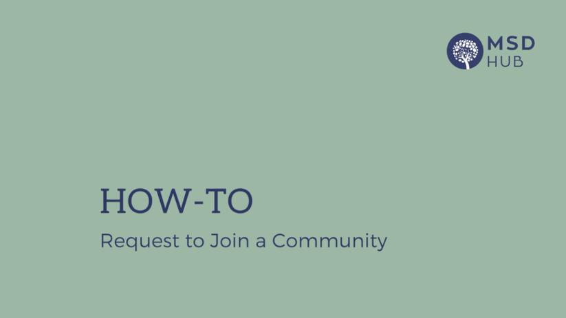How-To Request to Join a Community